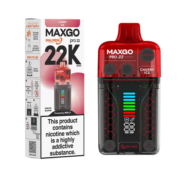 Cherry Ice RELX MaxGO Pro 22K Disposable Vape Kit 